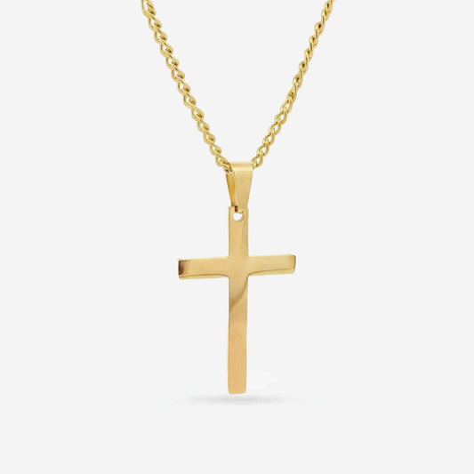 Large Cross Pendant Gold