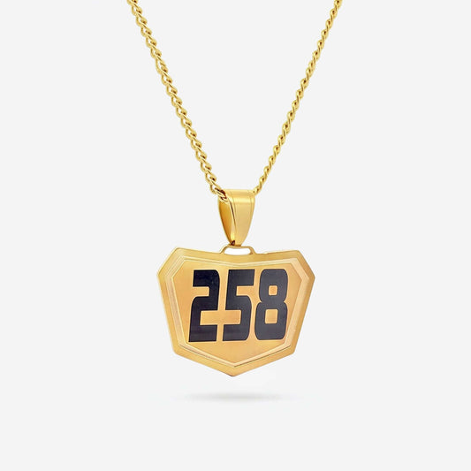 Motocross Pendant - Gold