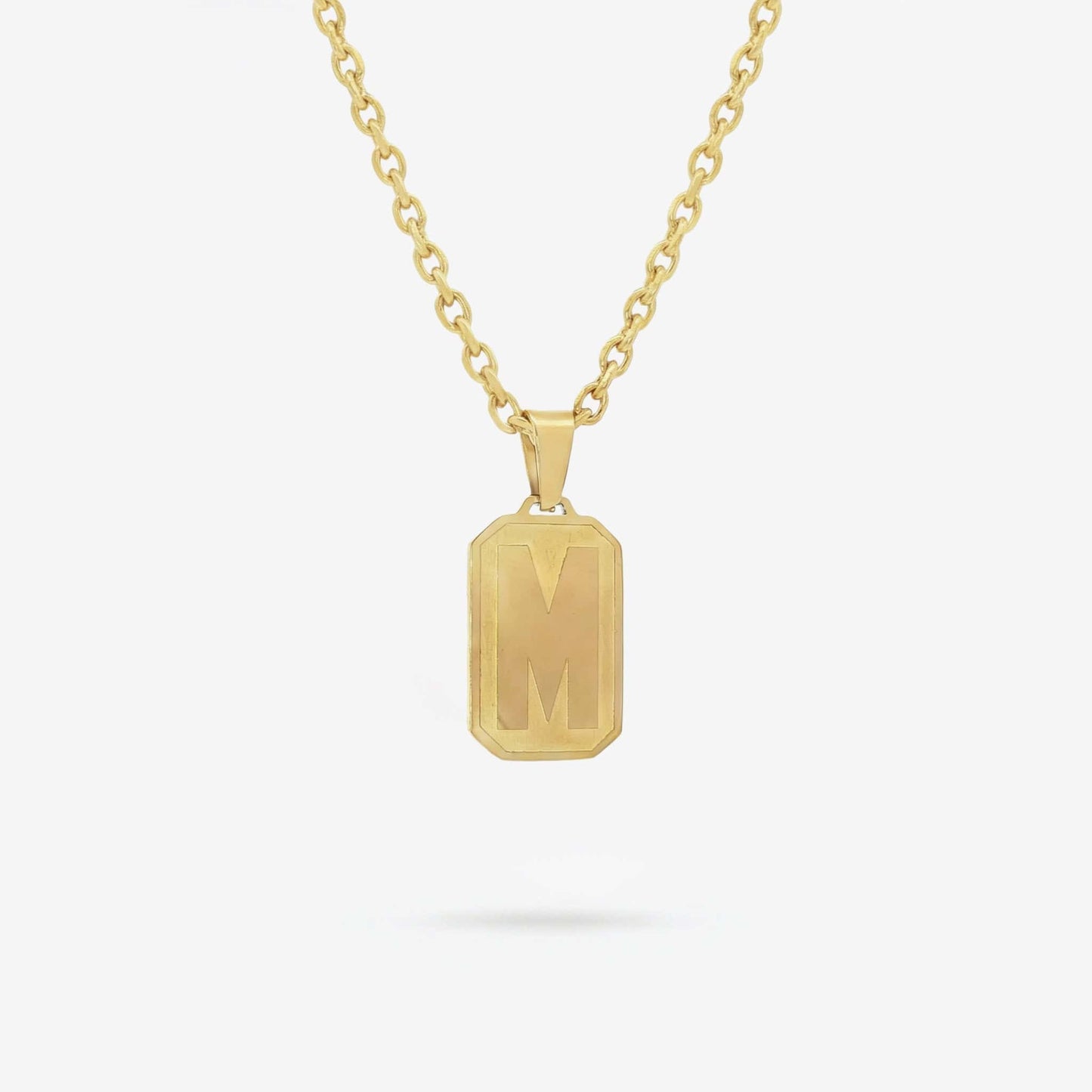 Gold Letter Pendant Necklace