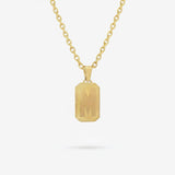 Gold Letter Pendant Necklace