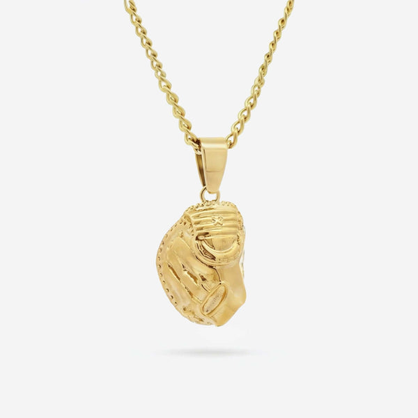 Gold Stainless Catchers Mitt Pendant