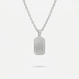 Silver Letter Pendant Necklace