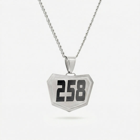 Motocross Pendant - Silver