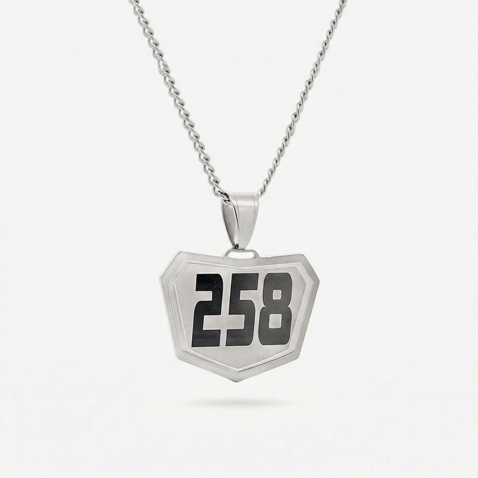 Motocross Pendant - Silver