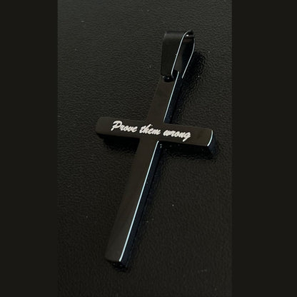 personalized cross necklace