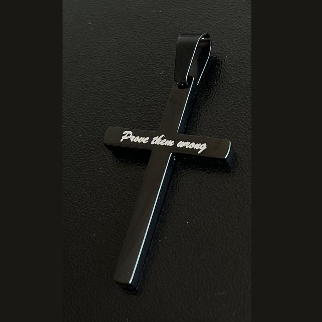 personalized cross necklace