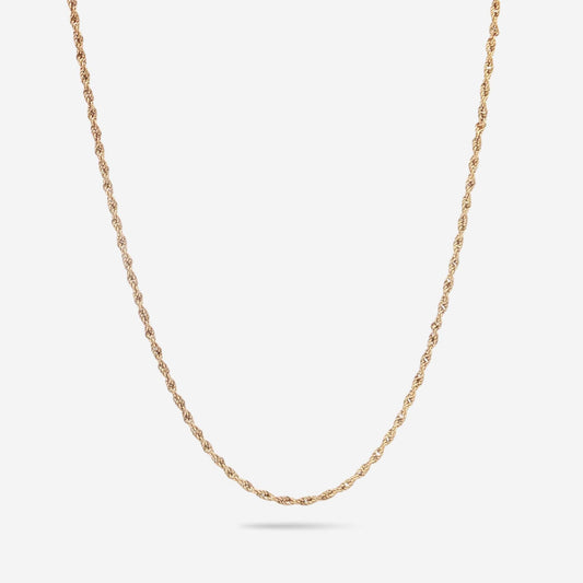 1.5mm rope chain on white