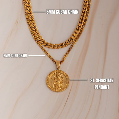 Saint Sebastian Set - Gold