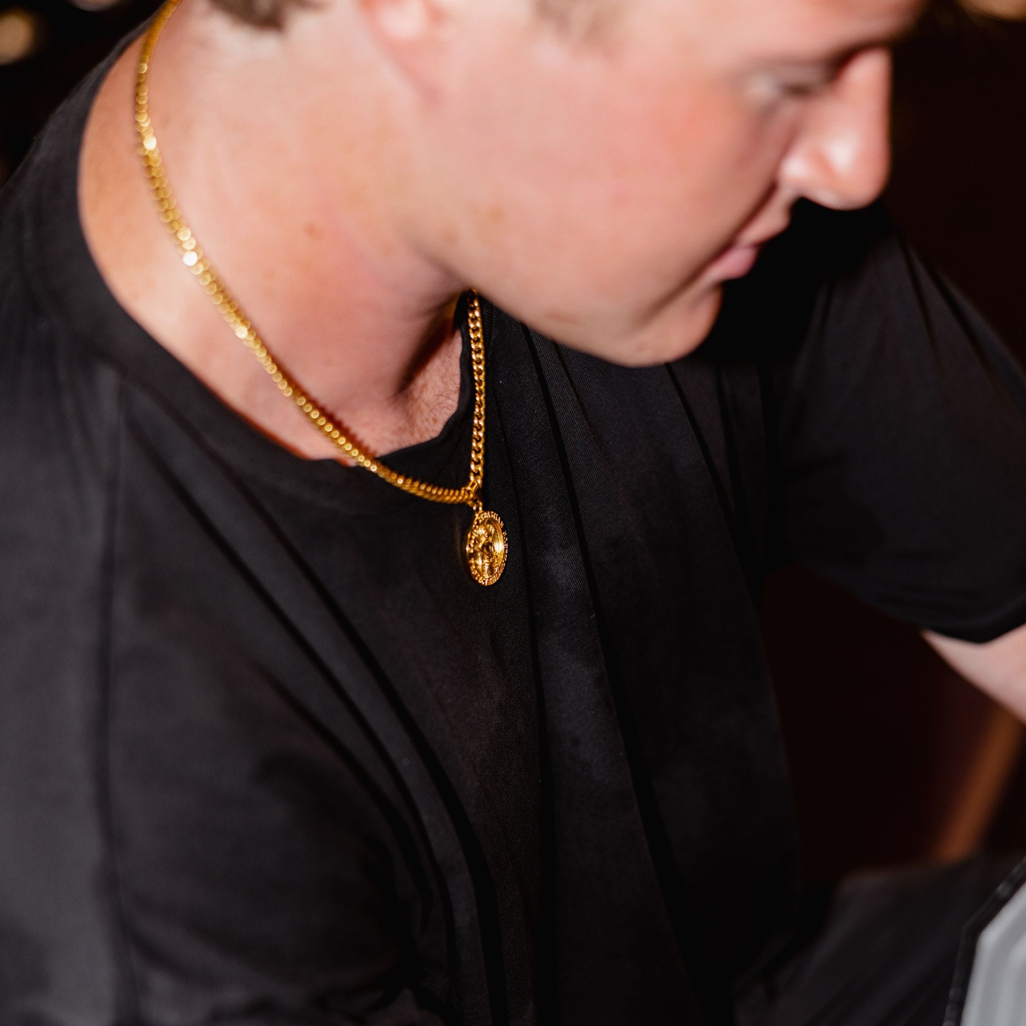 Saint Sebastian Pendant - Gold