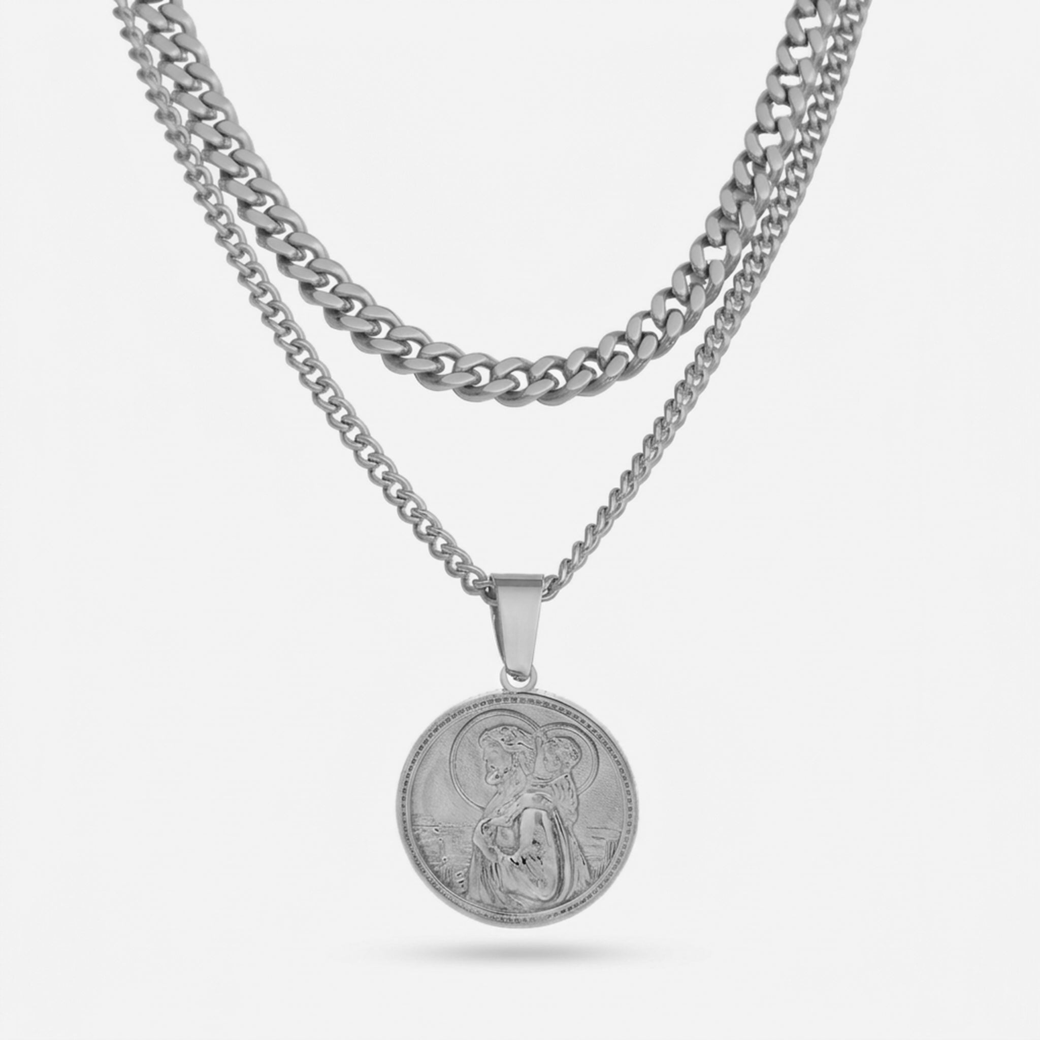 Saint Christopher Set - Silver