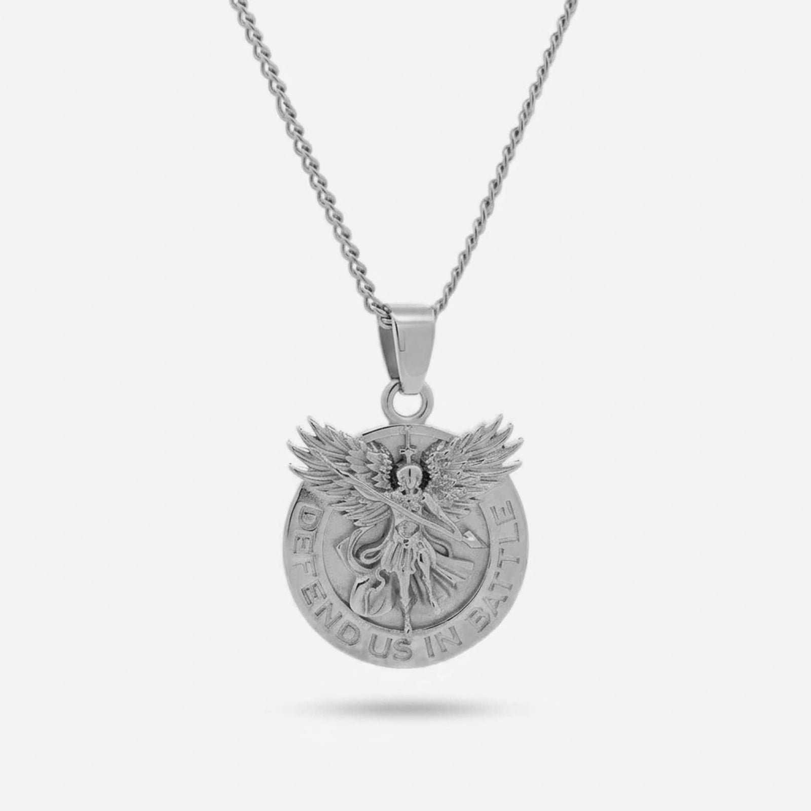 Saint Michael Pendant - Silver