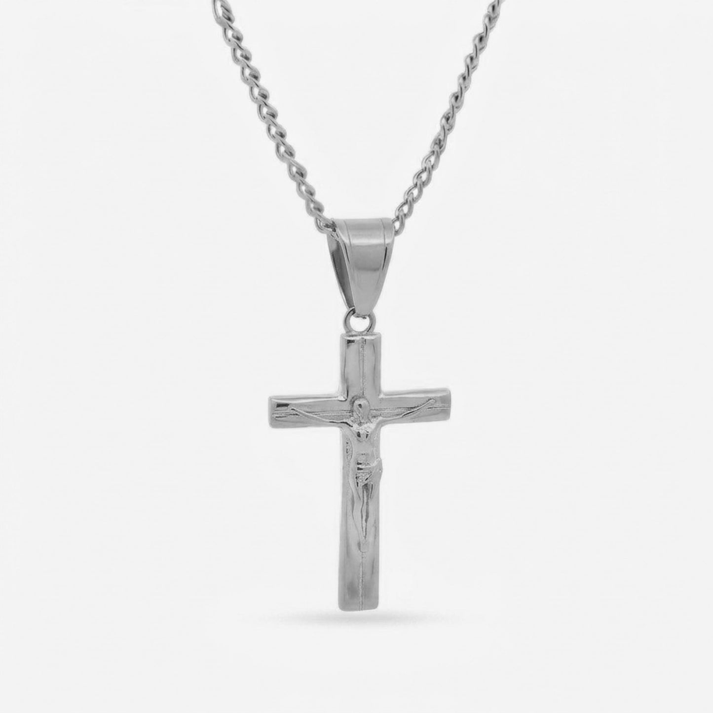Crucifix Necklace - Silver