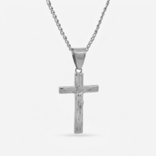 Crucifix Necklace - Silver