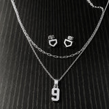 softball jewelry on table