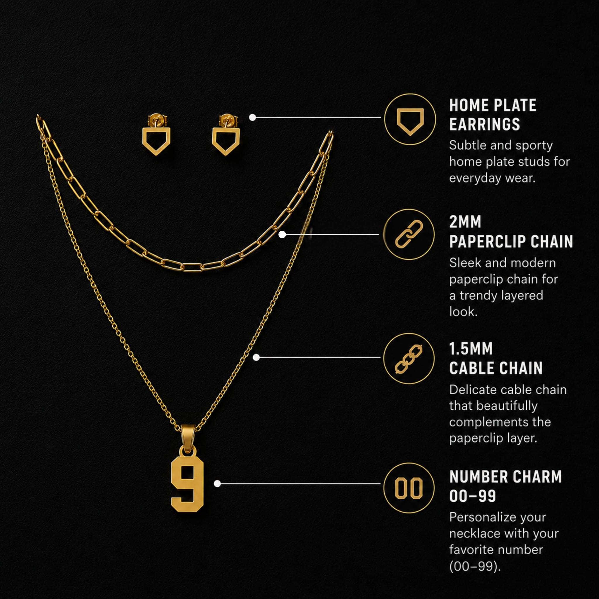 Softball Essentials Bundle - Gold