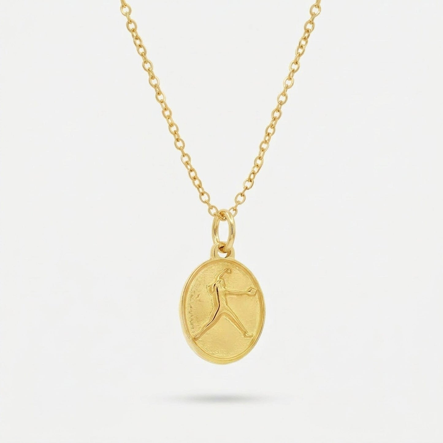 Softball Silhouette Pendant