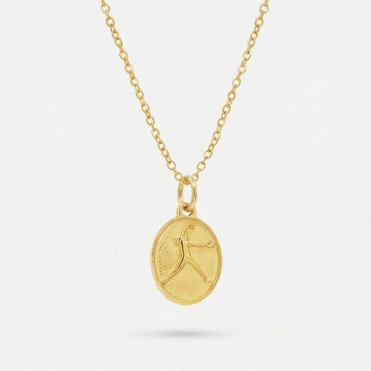 Softball Silhouette Pendant