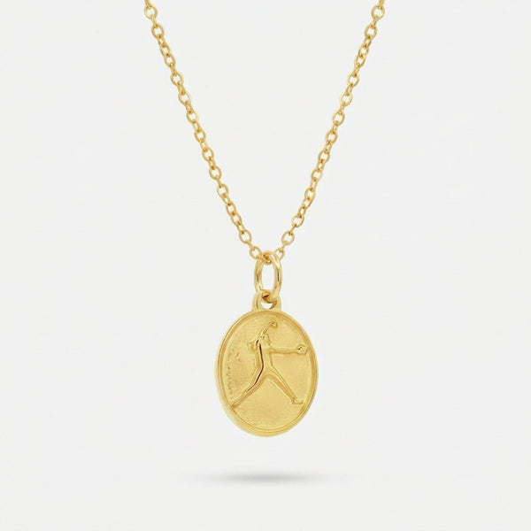 Softball Silhouette Pendant