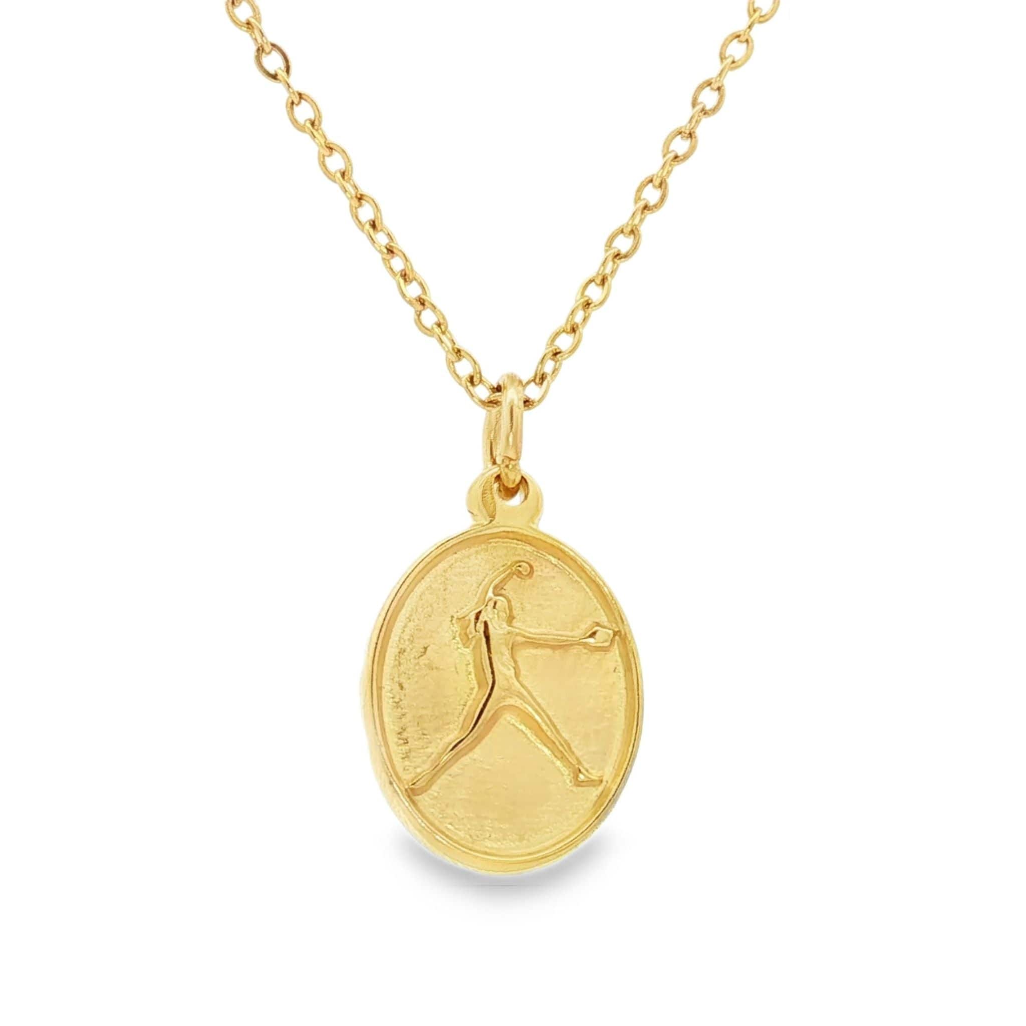 Softball Silhouette Pendant
