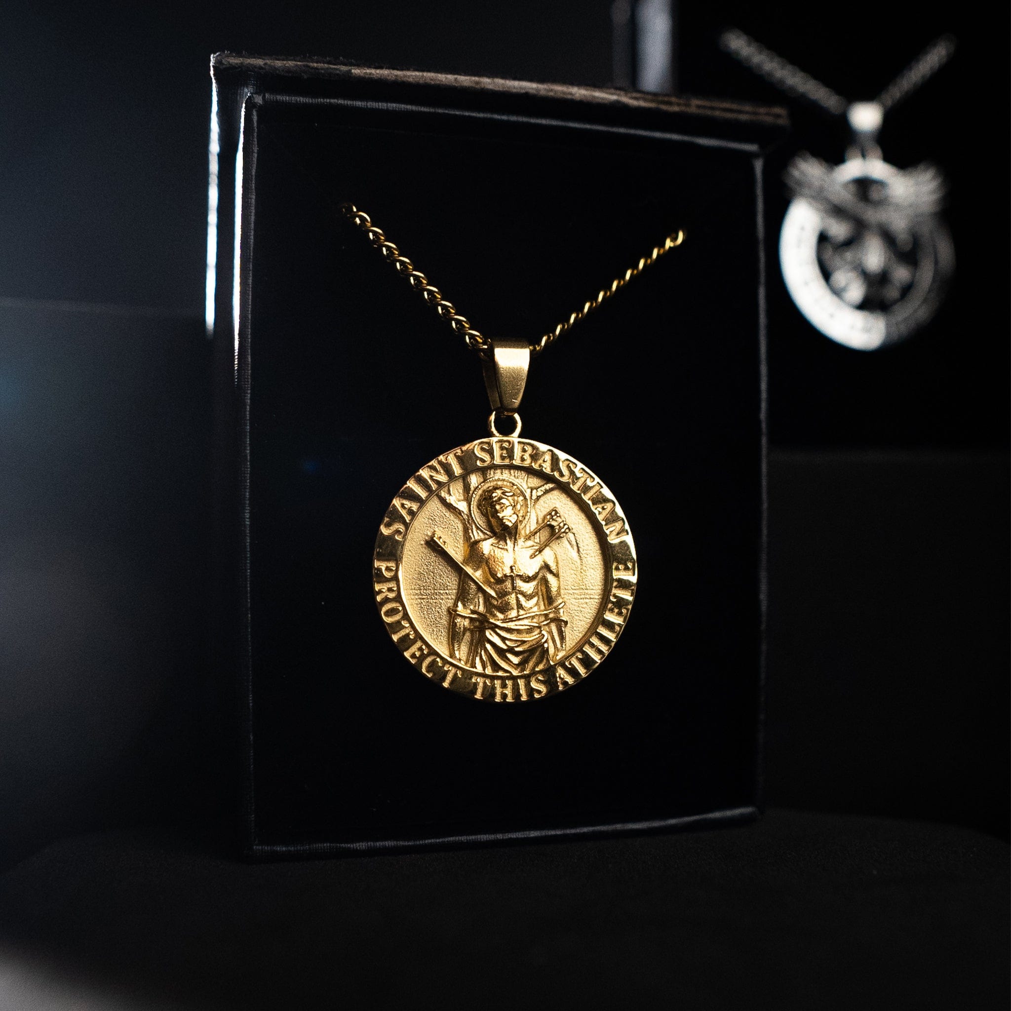 Saint Sebastian Pendant - Gold