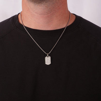 Tag Pendant - Silver