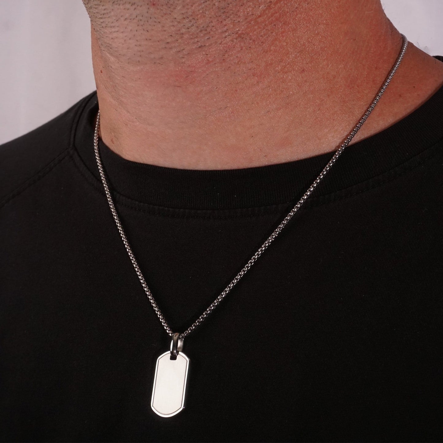 Tag Pendant - Silver