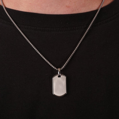 Tag Pendant - Silver