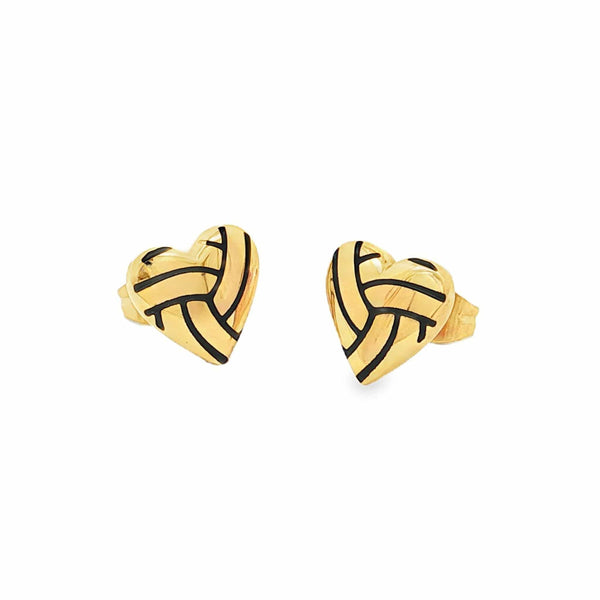 Volleyball Heart Earrings