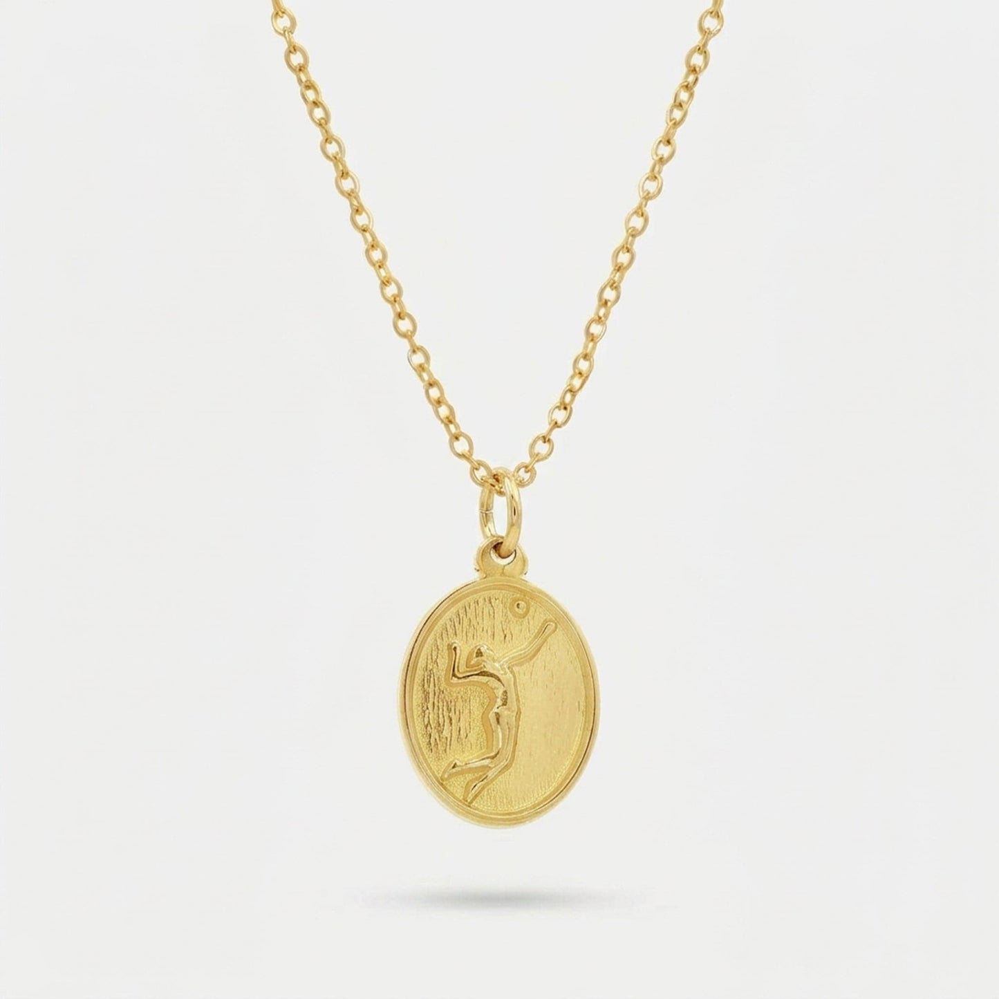 Volleyball Silhouette Pendant
