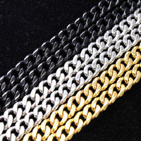 7mm Cuban Chain - Stainless Steel