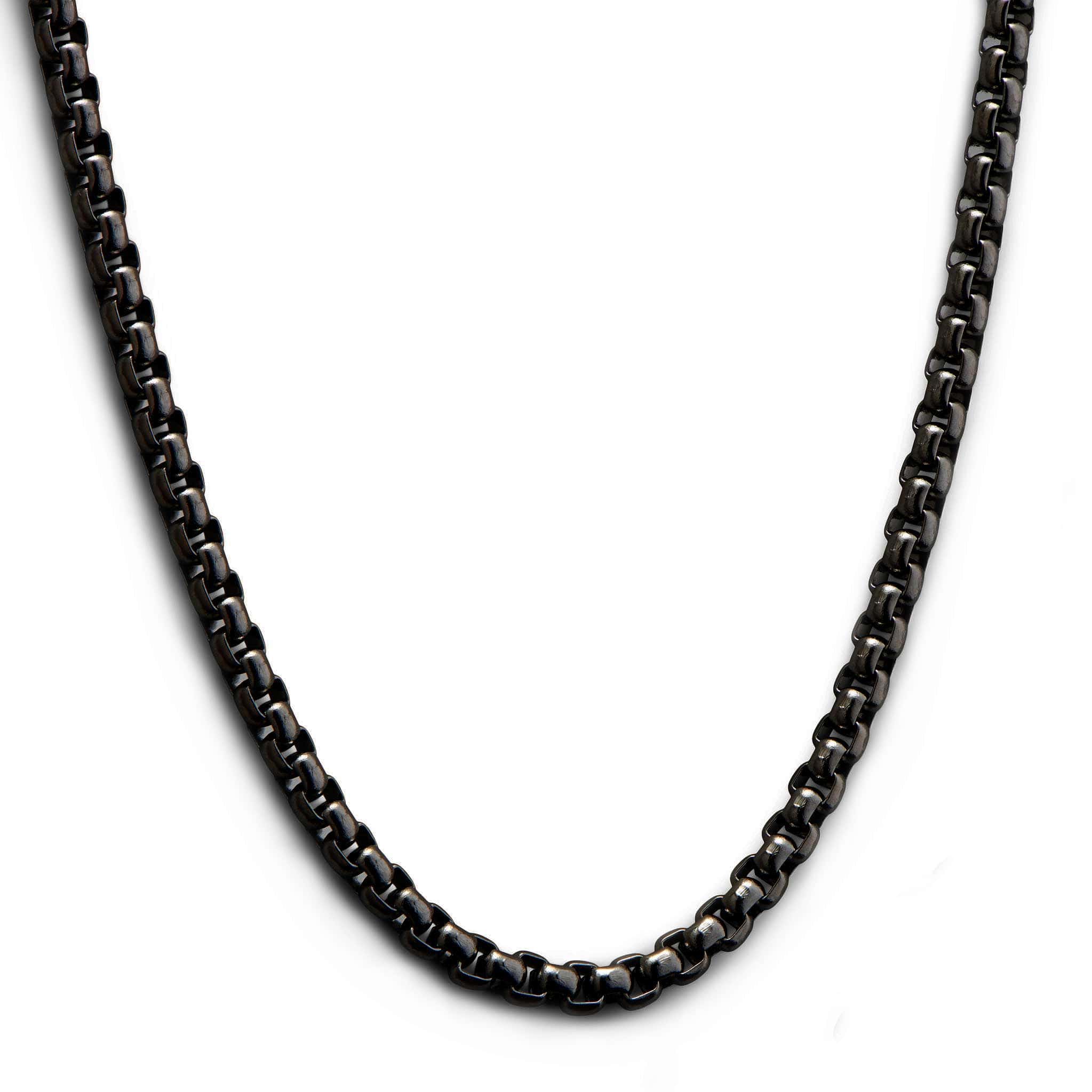 Necklace Chain Only, Chain Necklace Men Black, Box Chain Necklace