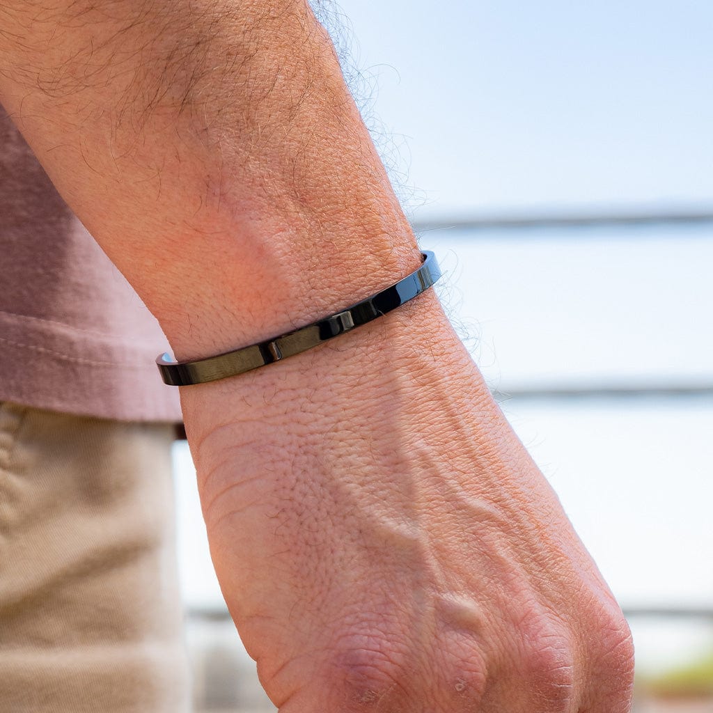 Black Cuff Bracelet