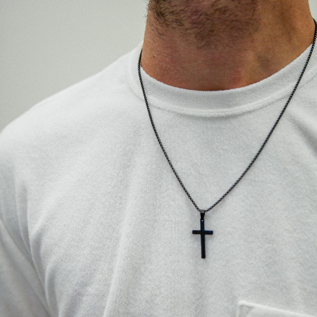 Black Cross Necklace