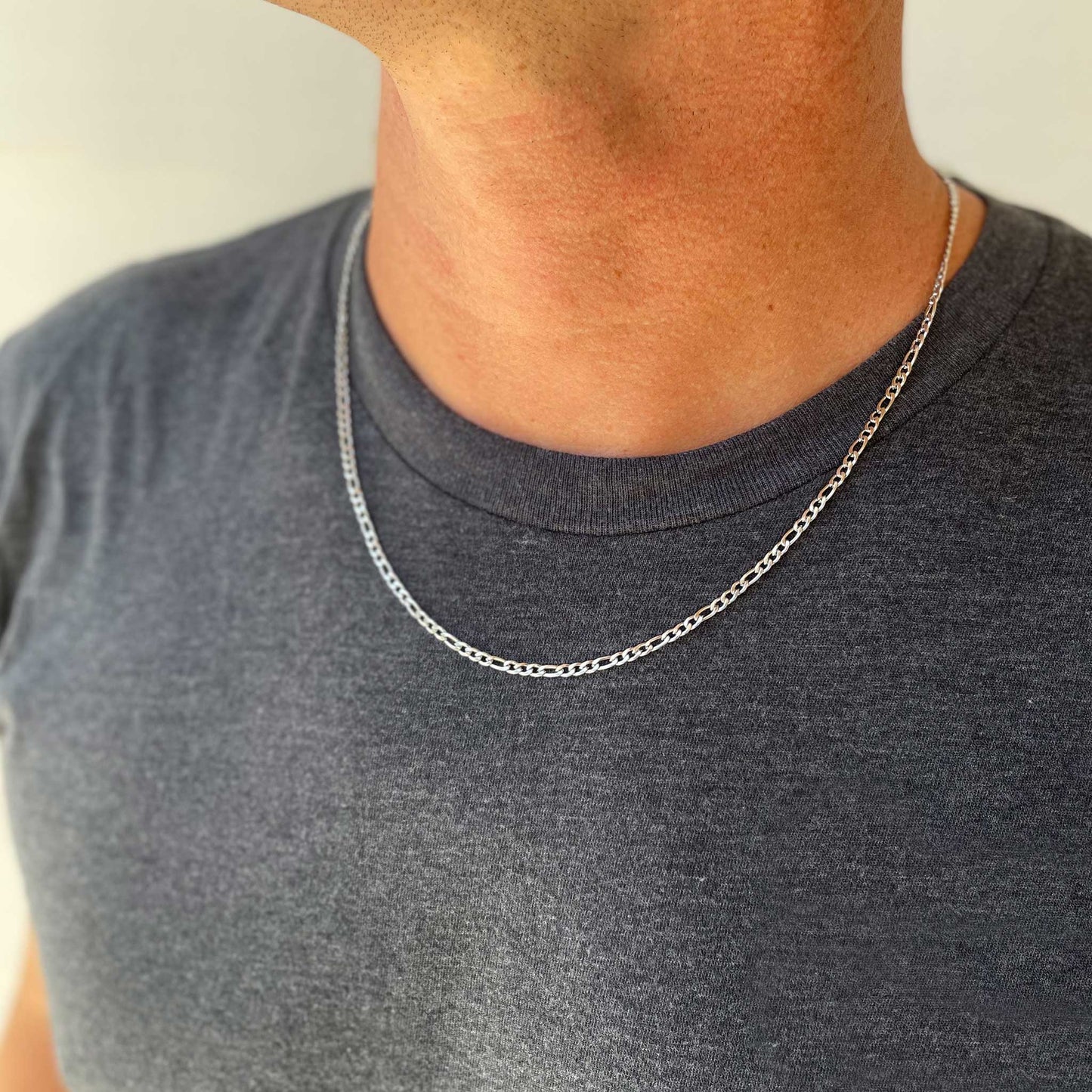 Figaro Chain 3MM - Silver