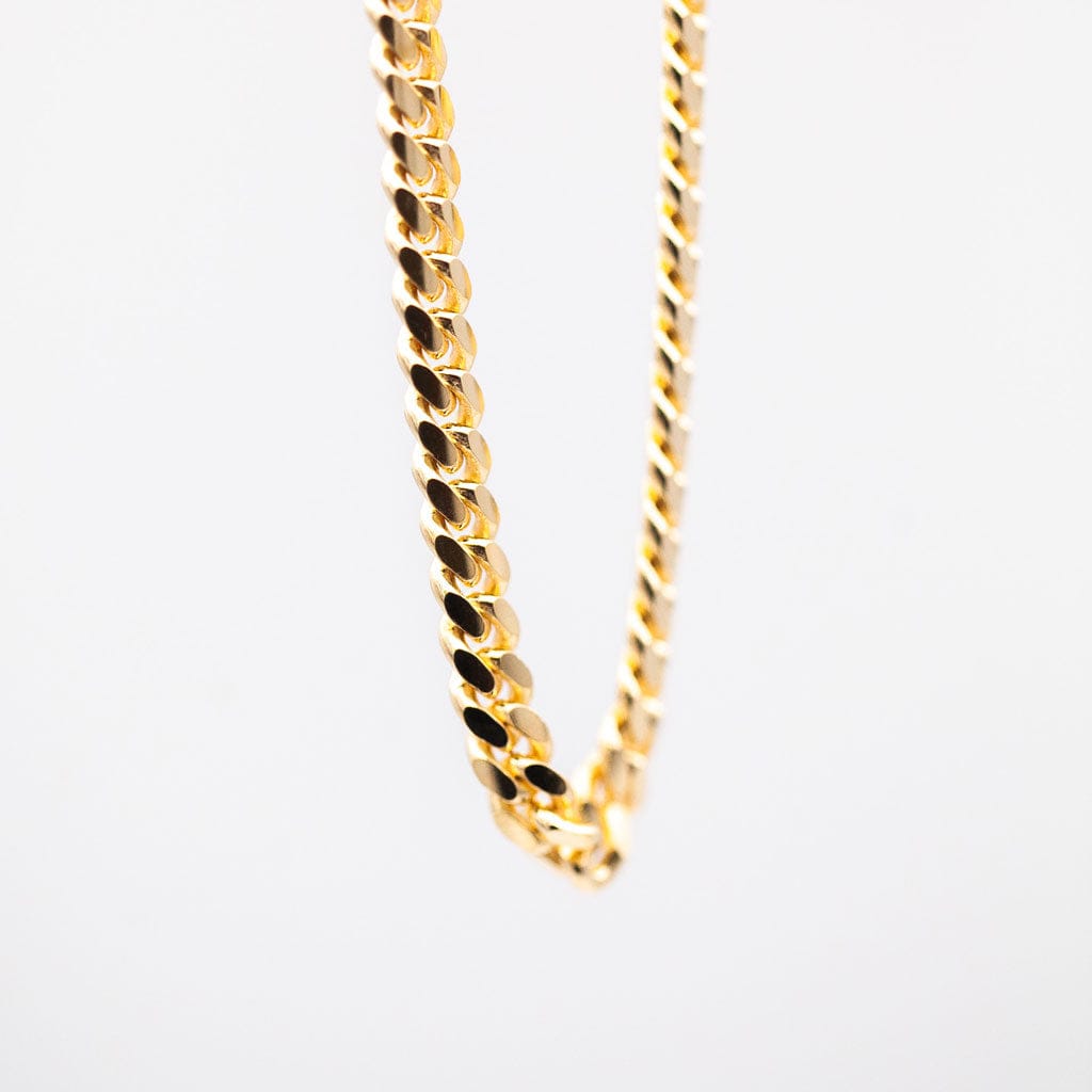 cuban chain necklace gold 5mm