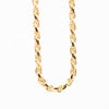 Gold plated rope chain 3mm