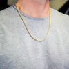 rope chain gold plated 3mm