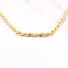gold plated rope chain 3mm 