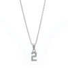 womens number pendant necklace