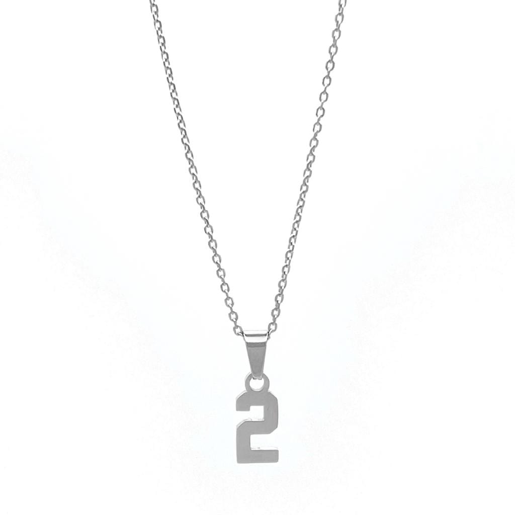 womens number pendant necklace